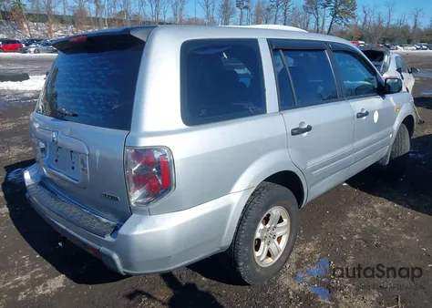 2007 Honda Pilot Lx from USA, damaged, VIN 2HKYF18177H530340